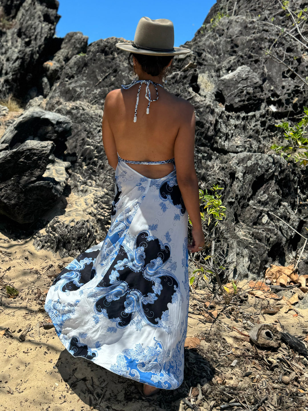 Wanderer Dress - Ocean Print – Aloha Lucy